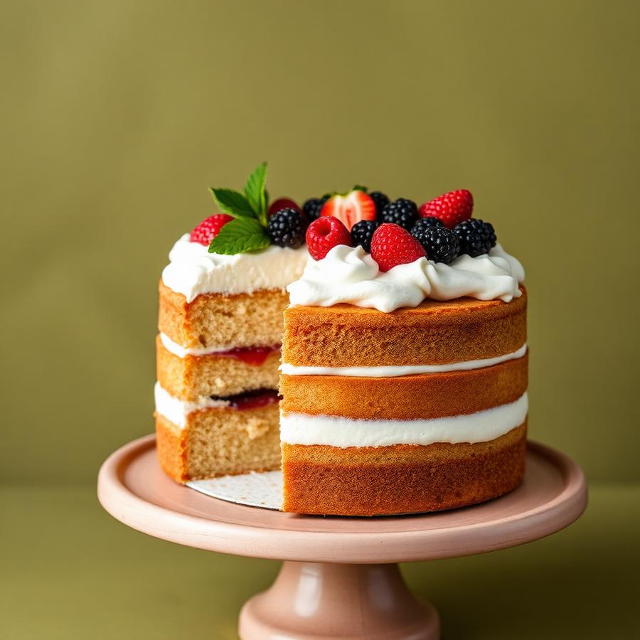Naked Cake de Frutas Vermelhas